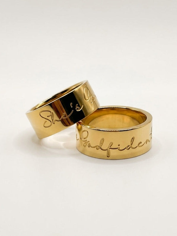 She’s Godfident Ring